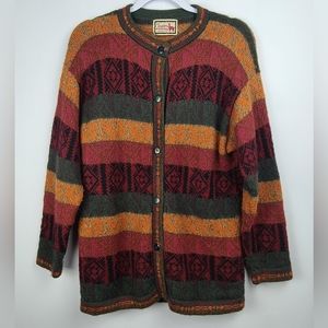 The Alpaca Connection 100% Alpaca Wool Cardigan Women’s Button-Up Cozy